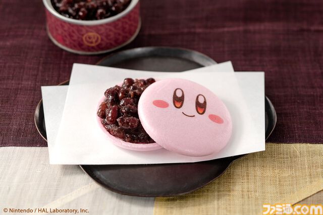 『星のカービィ』×鶴屋吉信のコラボ和菓子“カービィのまんまる手づくり最中”にピンクの最中種と抹茶あんが新登場。11月15日より店頭販売を開始