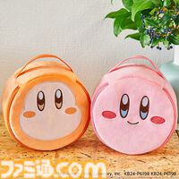【星のカービィ】カービィとワドルディのふわふわポーチが明日（4/18）発売。コンパクトな見た目でもカービィの胃袋並みの大容量に