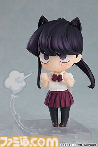 『古見さんは、コミュ症です。』古見硝子がポニーテール姿でねんどろいど化。キュートなキョトン顔や猫耳などのパーツも付属