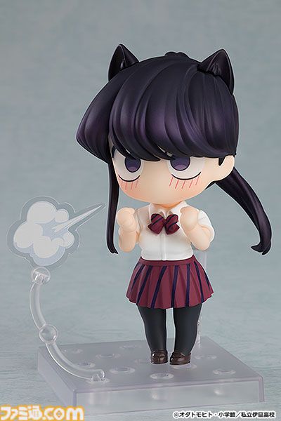 『古見さんは、コミュ症です。』古見硝子がポニーテール姿でねんどろいど化。キュートなキョトン顔や猫耳などのパーツも付属