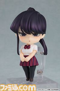 『古見さんは、コミュ症です。』古見硝子がポニーテール姿でねんどろいど化。キュートなキョトン顔や猫耳などのパーツも付属