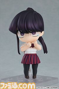 『古見さんは、コミュ症です。』古見硝子がポニーテール姿でねんどろいど化。キュートなキョトン顔や猫耳などのパーツも付属
