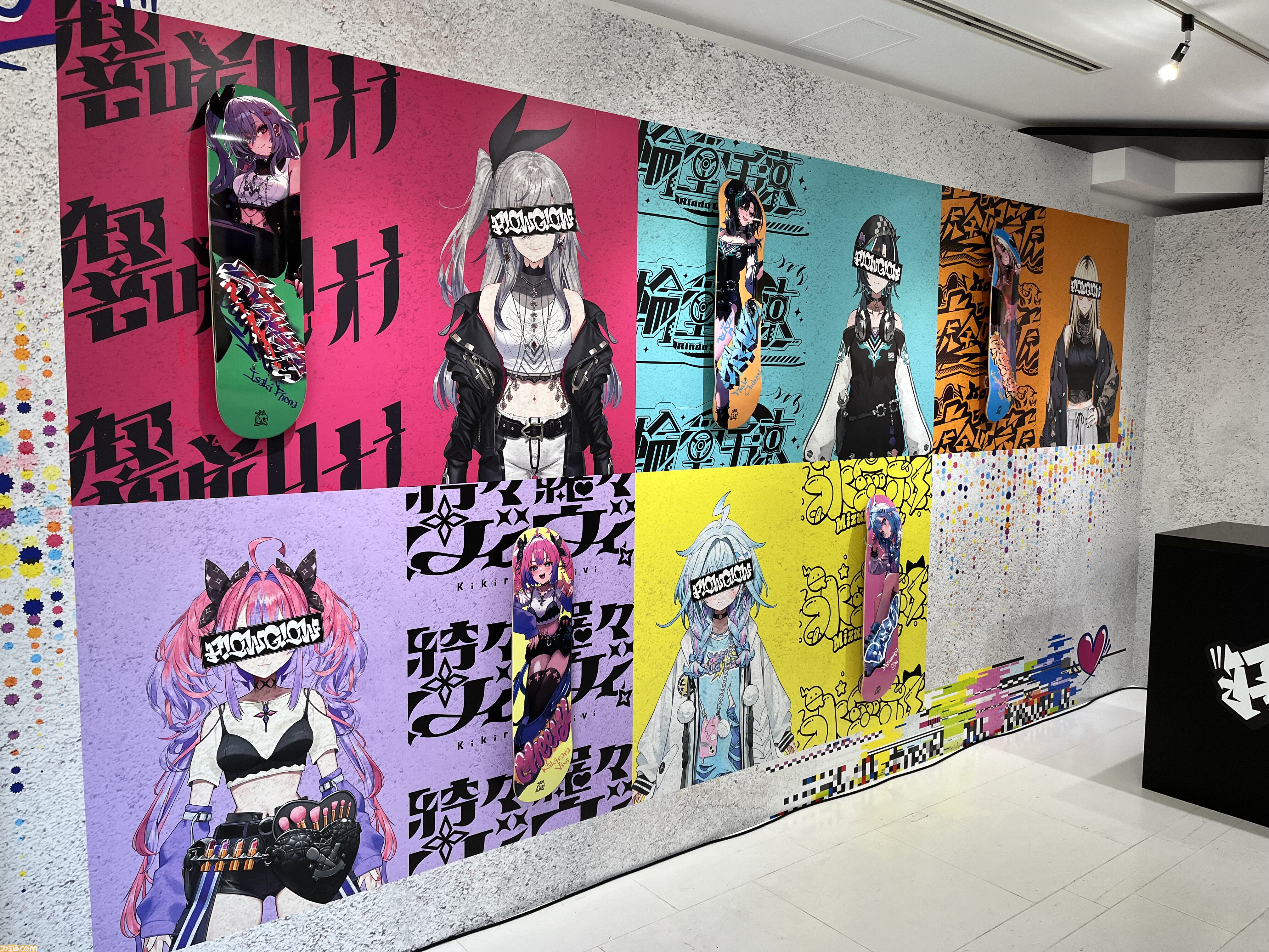 【ホロライブ】新ユニット“FLOW GLOW”のアジトに潜入！ グラフィティで彩られた外装は原宿の街並みによく馴染む。ここでしか見られないスペシャルメッセージ動画も
