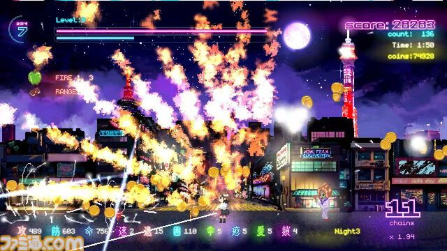『Tokyo Waning Moon』女子高生が刀でゾンビを斬り倒す爽快アクションが11月26日発売。左右ボタンだけのシンプル操作でスリリングなバトルが展開