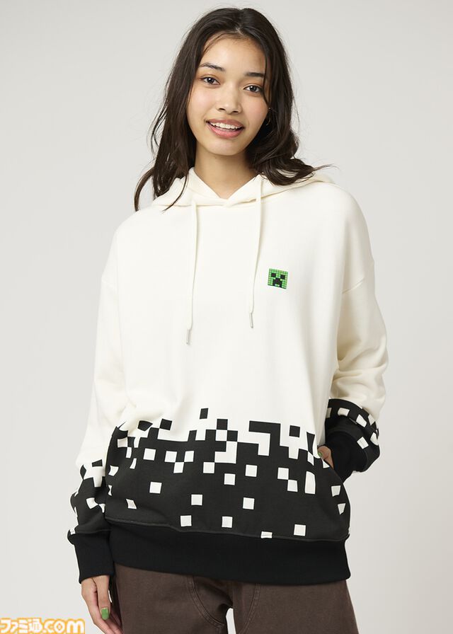 『マイクラ』クリーパーTシャツなどグラニフコラボ商品が11月26日発売。アレックスとゾンビたちの夜の攻防を再現したスウェットパーカーがユニーク