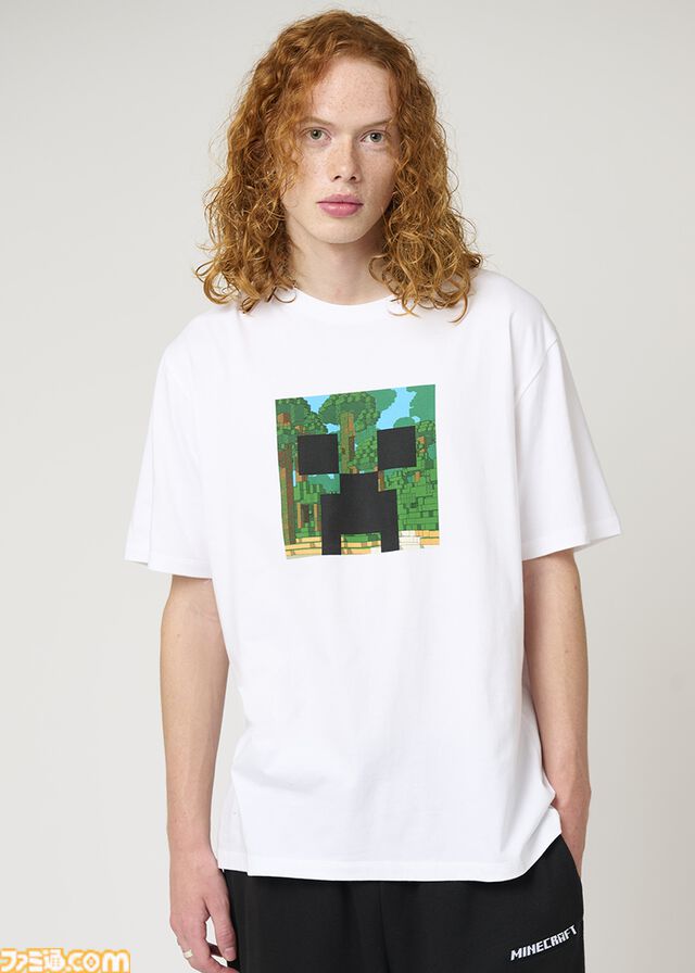 『マイクラ』クリーパーTシャツなどグラニフコラボ商品が11月26日発売。アレックスとゾンビたちの夜の攻防を再現したスウェットパーカーがユニーク