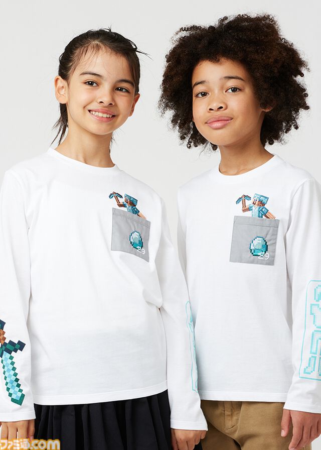 『マイクラ』クリーパーTシャツなどグラニフコラボ商品が11月26日発売。アレックスとゾンビたちの夜の攻防を再現したスウェットパーカーがユニーク