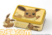 “ポケモン東京ばな奈 はみ出しチョコのクッキーサンド”イーブイ缶が11月21日に発売。ウインクしてこちらをみつめるイーブイがキュートなスペシャル缶