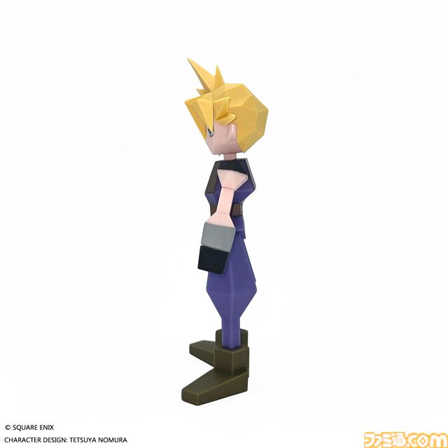 『FF7』クラウドがローポリ姿でフィギュア化。約15cmとデスクなどに飾りやすいサイズ感