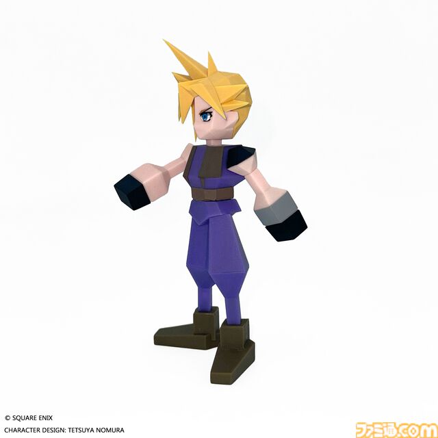 『FF7』クラウドがローポリ姿でフィギュア化。約15cmとデスクなどに飾りやすいサイズ感