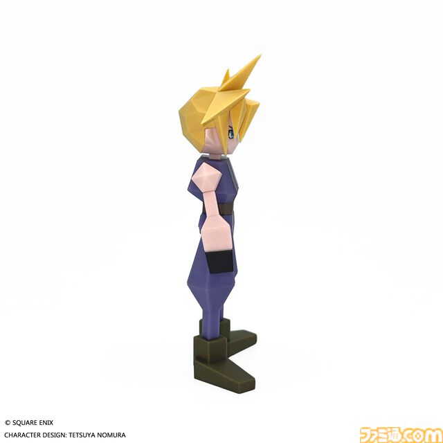 『FF7』クラウドがローポリ姿でフィギュア化。約15cmとデスクなどに飾りやすいサイズ感