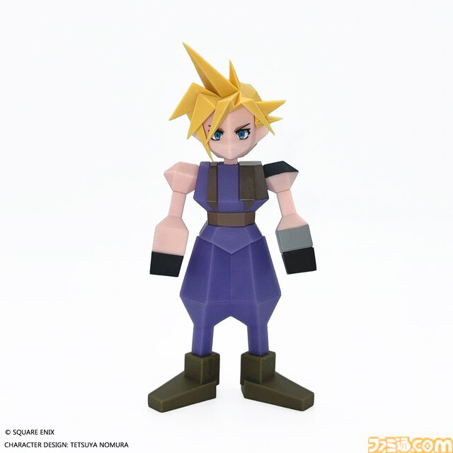 『FF7』クラウドがローポリ姿でフィギュア化。約15cmとデスクなどに飾りやすいサイズ感
