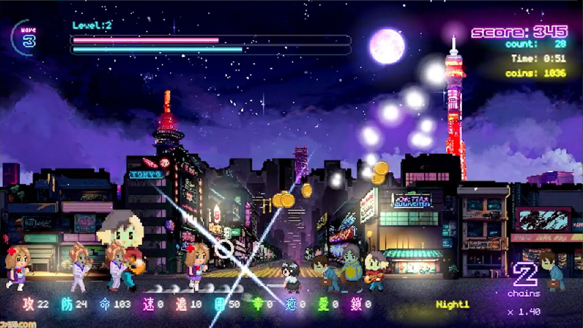 『Tokyo Waning Moon』ゾンビを斬りまくるハイスピード戦闘がクセになる。リズムアクション的な心地よさをアンニュイなロックサウンドに乗せて