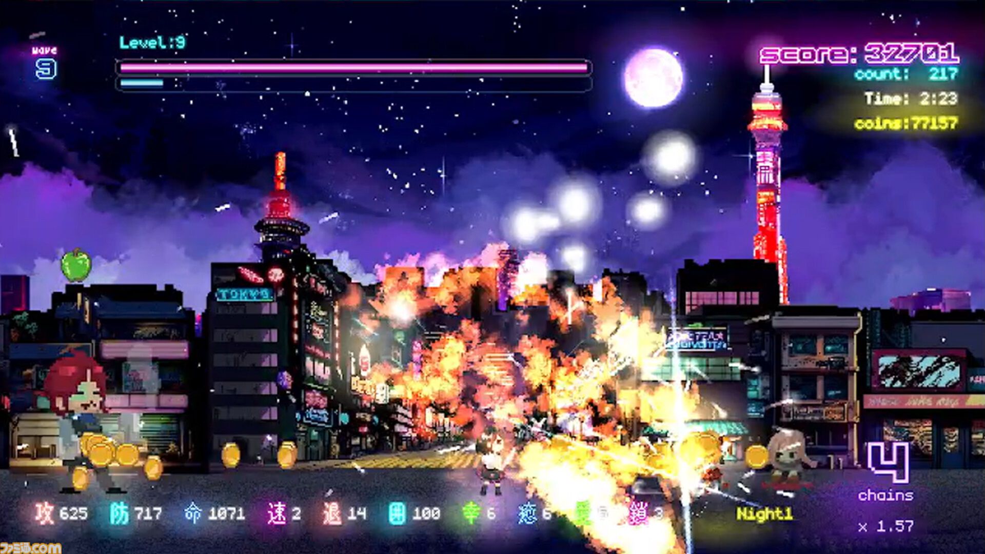 『Tokyo Waning Moon』ゾンビを斬りまくるハイスピード戦闘がクセになる。リズムアクション的な心地よさをアンニュイなロックサウンドに乗せて