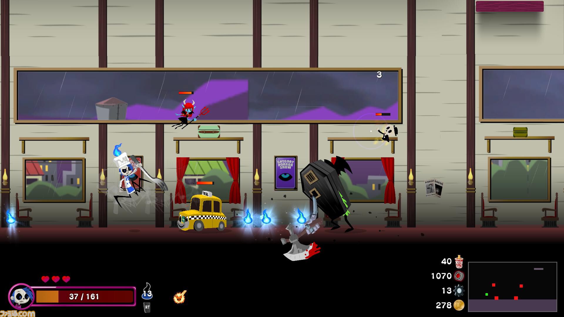 『グレゴリーホラーショー ソウルオブローゼス』2Dローグライトアクションゲームの早期アクセス版が本日（11/15）配信。ゾンビとなり、記憶を取り戻す戦いに挑もう