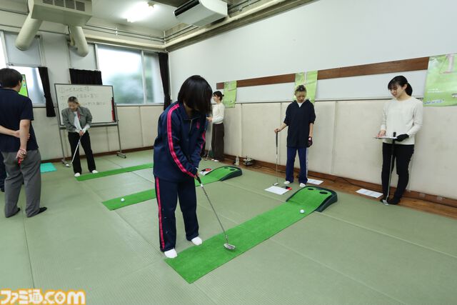 『おうちでゴルフ練習 パターうまくな～る！』を用いたゴルフ授業で参加学生の50％以上がカップイン率向上。『フィットボクシング』のイマジニア開発のパター練習ソフト
