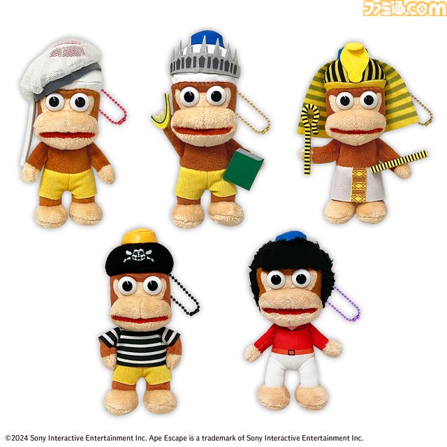 『サルゲッチュ』ピポサルぬいぐるみ&マスコット登場。モーリーファンタジー/PALOのプライズ景品として11月21日より展開