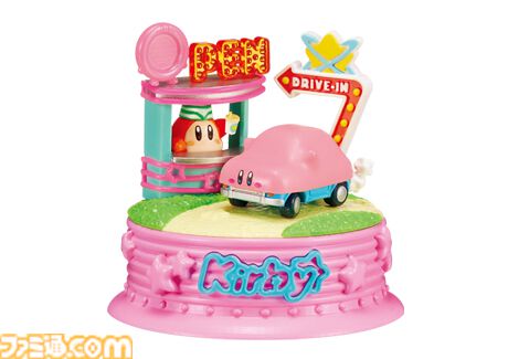 『星のカービィ』レトロポップなかわいい台座付きフィギュア“Kirby in Pop City!!”が発売。カービィ＆ワドルディの楽しそうなワンシーンを立体化