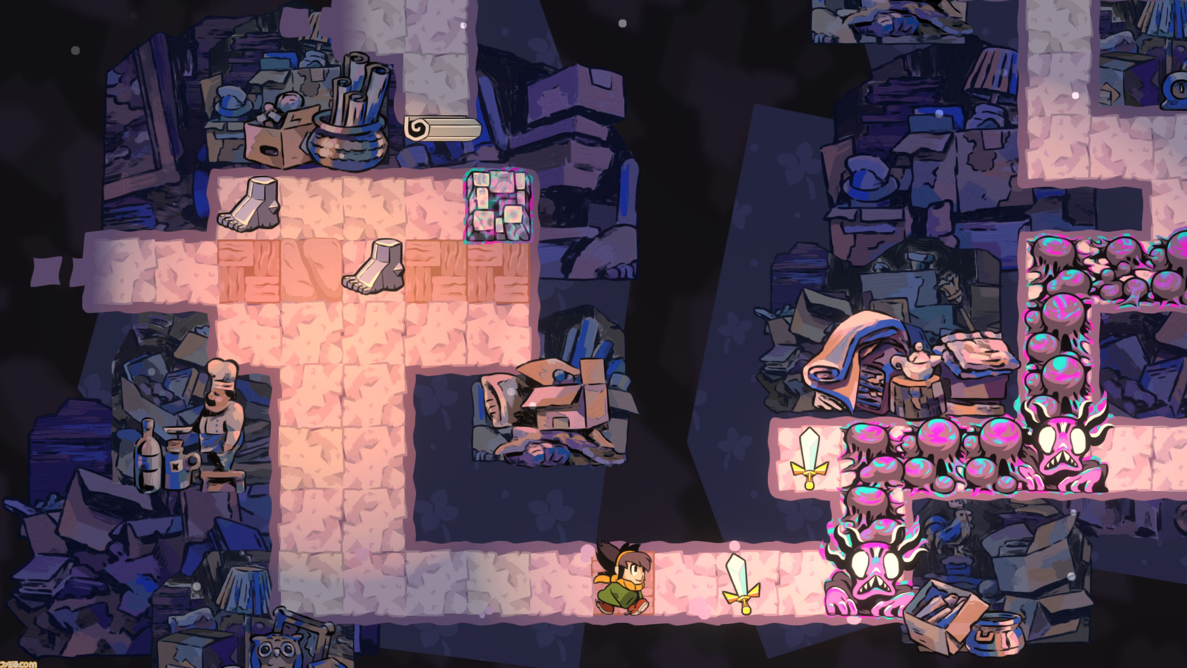 RPGとパズルが融合した新感覚の”ロール パズリング”『アレンジャー・ロールパズリングの旅』が今夏発売決定。主人公ジェマの自分探しの旅をいっしょに体験できる