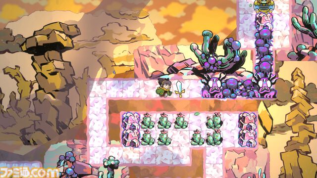 RPGとパズルが融合した新感覚の”ロール パズリング”『アレンジャー・ロールパズリングの旅』が今夏発売決定。主人公ジェマの自分探しの旅をいっしょに体験できる