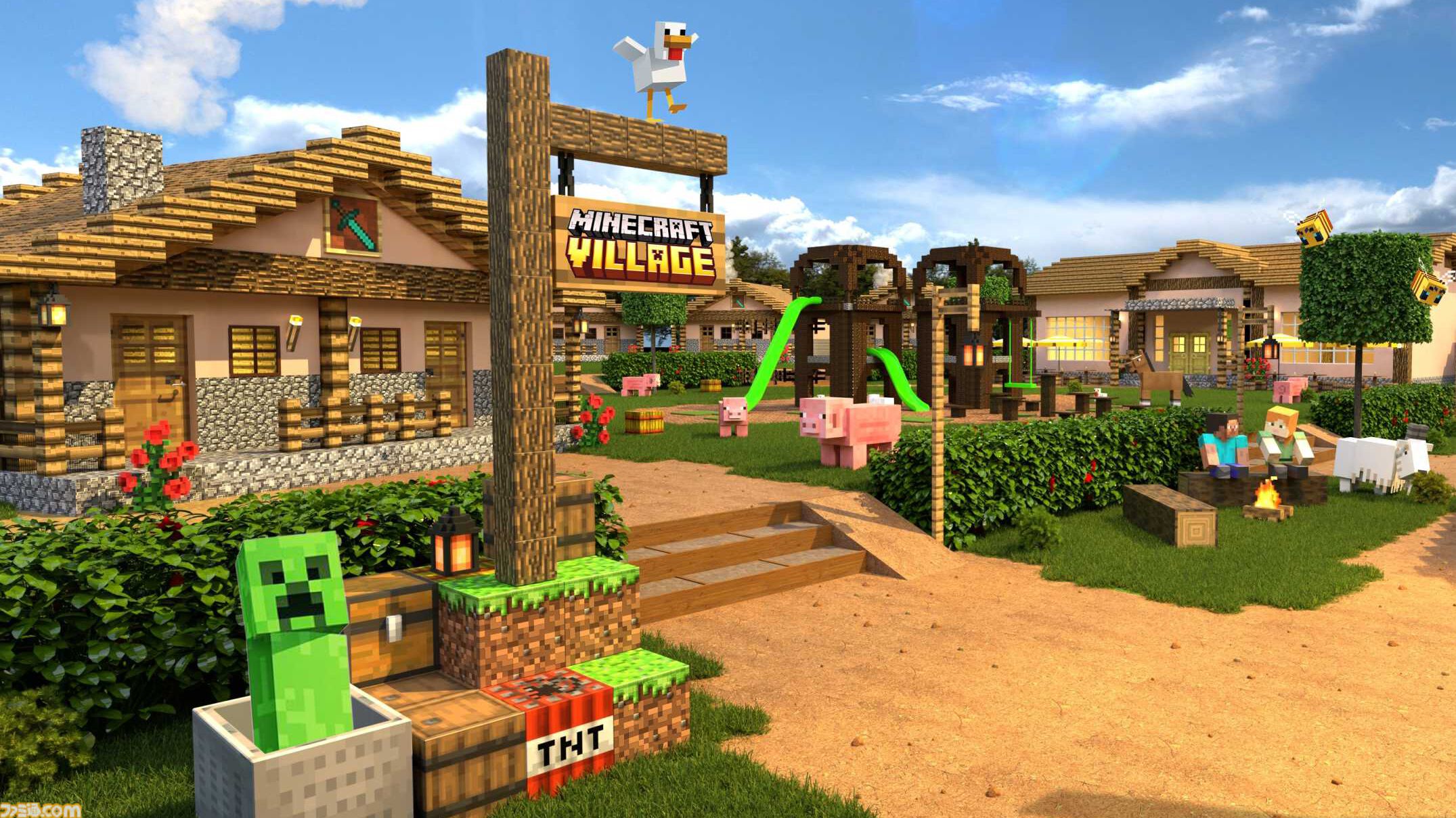 『マイクラ』アトラクションや宿泊施設が発表。2026年～27年にアメリカ・イギリスでオープン、長期的には世界中に拡大していく予定