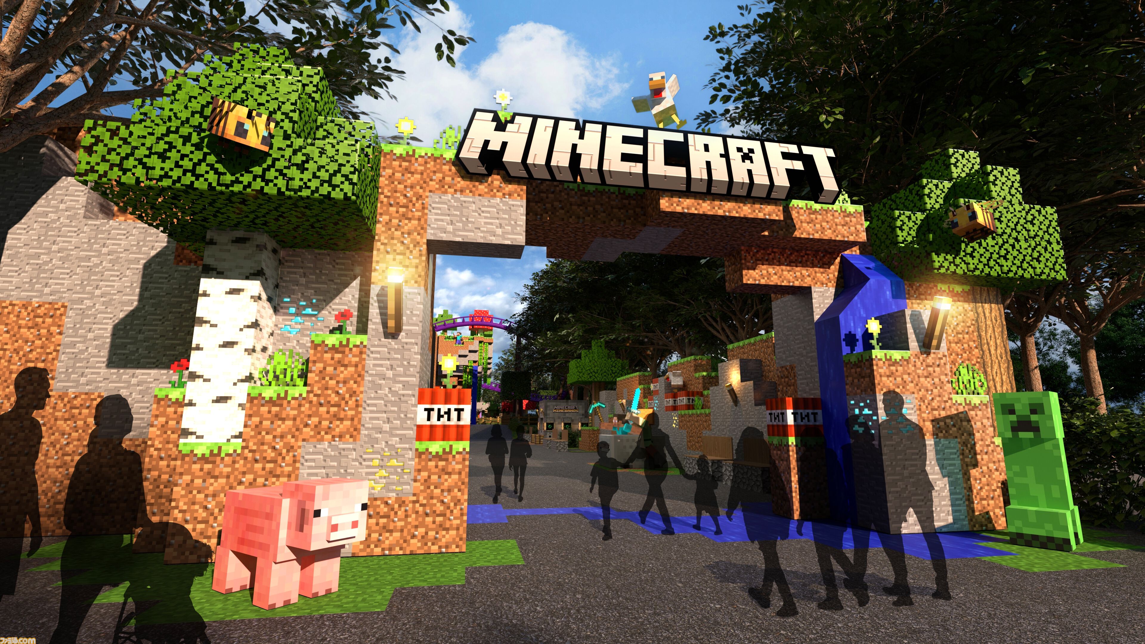 マイクラ』アトラクションや宿泊施設が発表。2026年～27年にアメリカ 