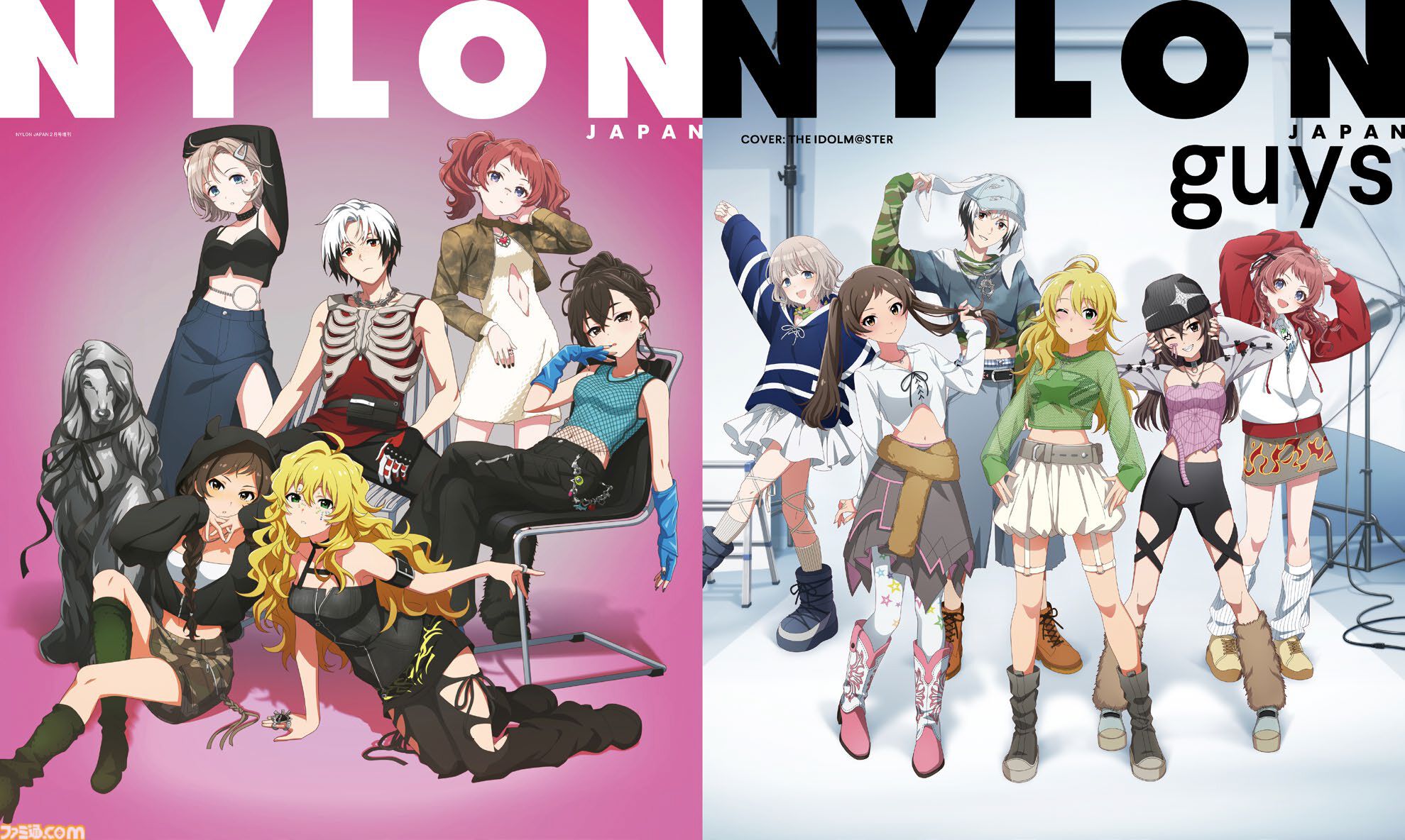 アイマス』シリーズ20周年を記念して“NYLON JAPAN”とコラボした