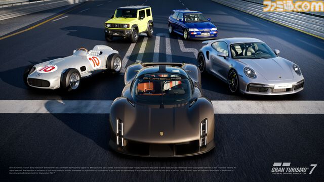 『グランツーリスモ7』最新アプデで“スズキ ジムニー シエラ”が登場。“フォード エスコートRS”、“ベンツ W196R”、“ポルシェ 911 Turbo S”などの名車たちも追加