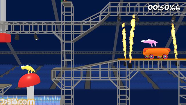『スーパーバニーマン』Switch版が本日配信。謎のウサギ男たちのクレイジーな協力アクション。パーティーモードは最大4人プレイ可能