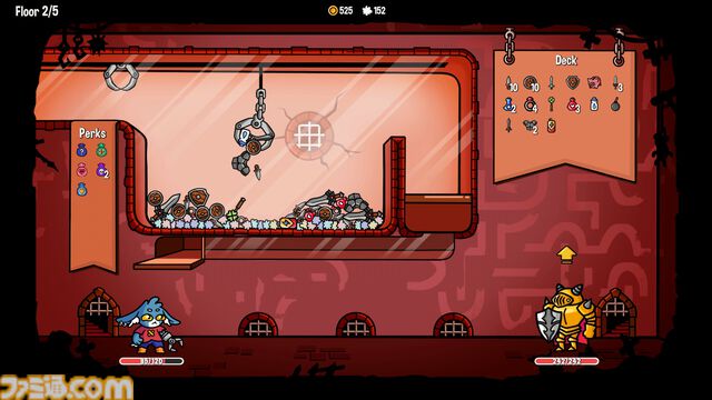 『ダンジョンクロウラー』早期アクセスが本日（12月22日）より開始。クレーンで掴み取った装備でダンジョンに挑むデッキ構築型ローグライク