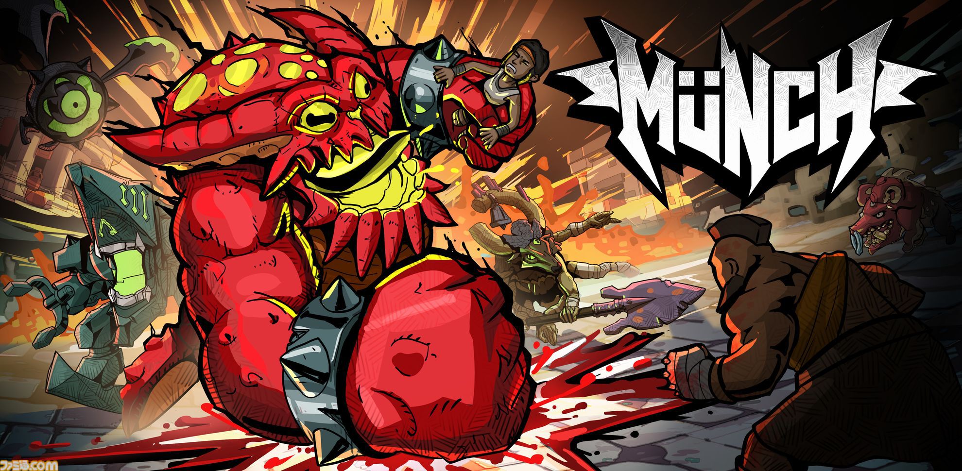 『Munch』ヘビメタローグライトアクション、日本語完全対応でリリース。メタルジャンルを象徴するモンスターへと進化し、秩序の文明を破壊せよ