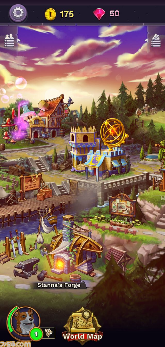 『MythWalker』ファンタジー世界を旅する位置情報ゲームが配信開始。移動せずに遊べる機能を搭載