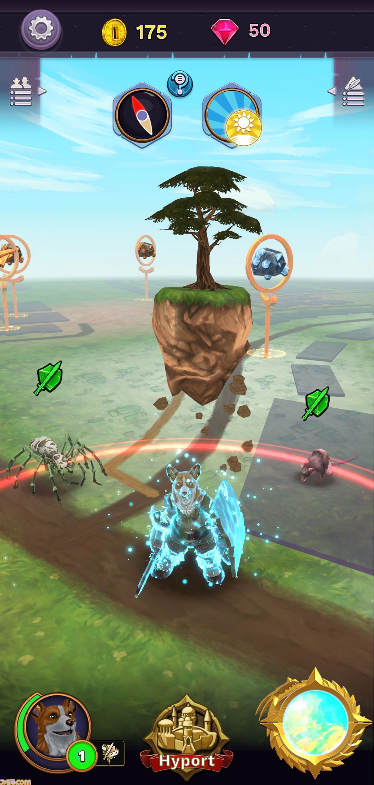 『MythWalker』ファンタジー世界を旅する位置情報ゲームが配信開始。移動せずに遊べる機能を搭載