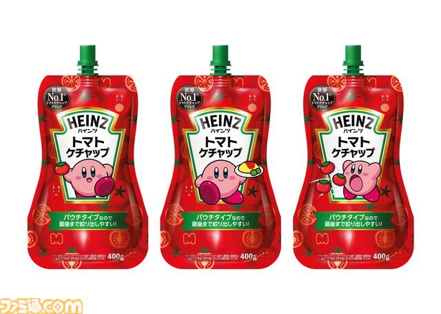 『星のカービィ』デザインのトマトケチャップが11月下旬に発売。世界売上No.1ブランドのハインツと“トマトつながり”コラボ