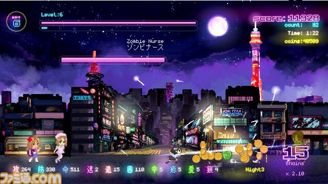 『Tokyo Waning Moon』左右のゾンビを斬って斬って斬りまくるハイスピードアクション。本日（11/26）Steam版が配信開始【12/9まで10%オフ】