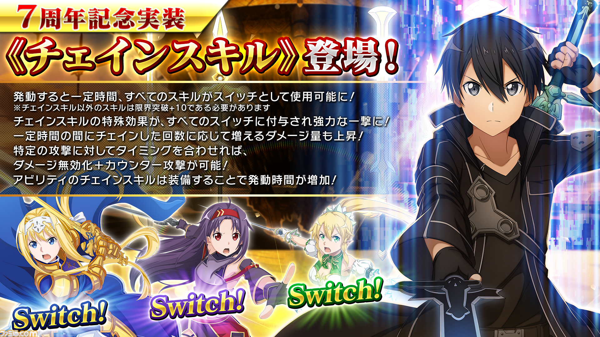 SAO キービジュアル　シリアルナンバー入り(当選ポスター付き) Z/X -Zillions of enemy X- 星火燎原編 爆照！一番星〈ルミナス