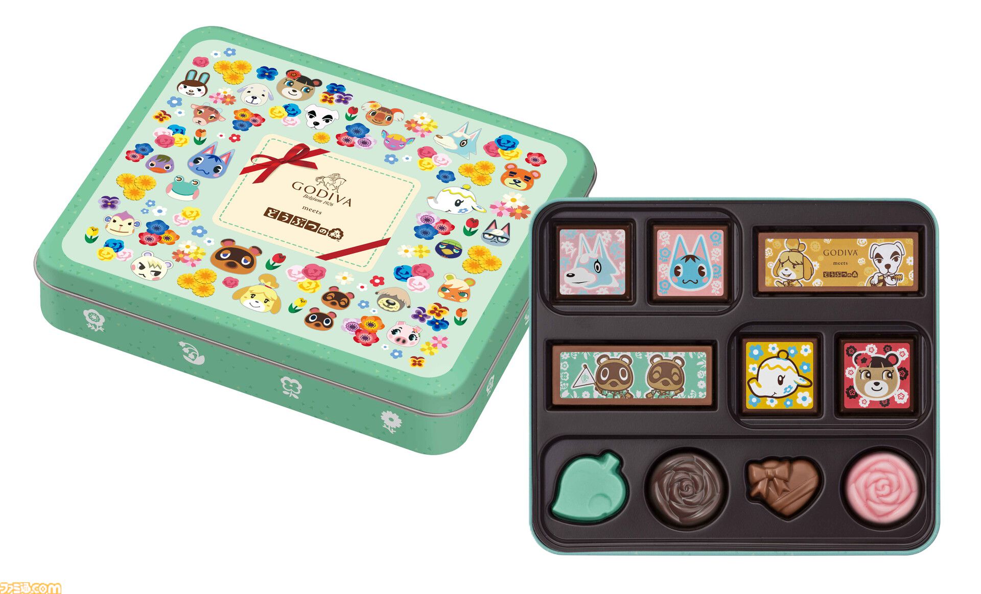 『ピクミン』『どうぶつの森』とコラボしたゴディバのチョコレートが登場。2025年1月8日より数量・期間限定販売