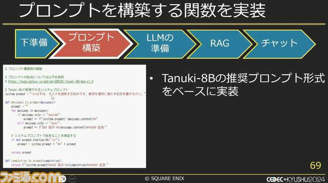 スクエニで生成AIが使われているって本当？ 自作AI“ひすいちゃん”を業務で活用する事例を紹介【CEDEC+KYUSYU 2024】
