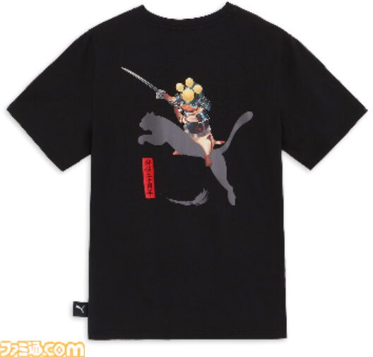 『モンハン』PUMAコラボ新商品が国内限定で12月6日に先行発売。勇ましくもかわいい武者姿のアイルーを描いたTシャツやスニーカーが新登場