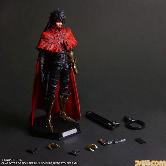 『FF7 リバース』“PLAY ARTS真 ヴィンセント・ヴァレンタイン”フィギュア発売。従来シリーズよりさらに広い可動域を実現。眼球も動かせる【予約開始】