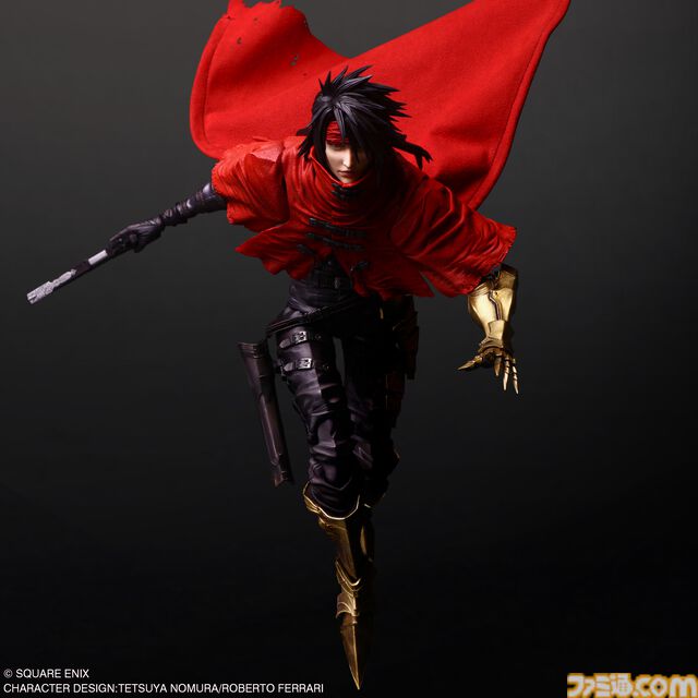 『FF7 リバース』“PLAY ARTS真 ヴィンセント・ヴァレンタイン”フィギュア発売。従来シリーズよりさらに広い可動域を実現。眼球も動かせる【予約開始】