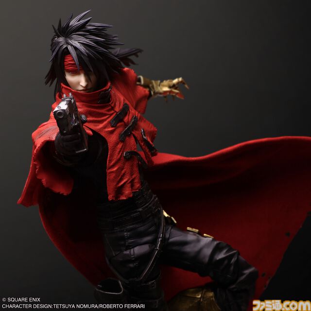 『FF7 リバース』“PLAY ARTS真 ヴィンセント・ヴァレンタイン”フィギュア発売。従来シリーズよりさらに広い可動域を実現。眼球も動かせる【予約開始】