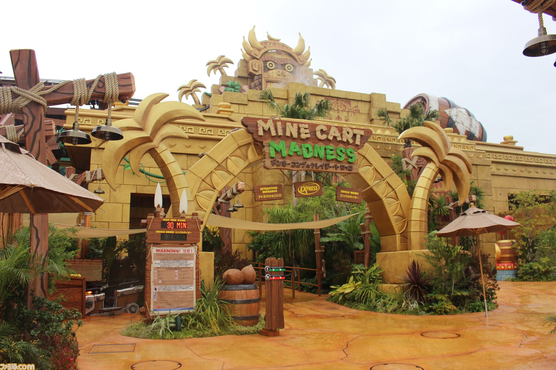 USJ“ドンキーコング・カントリー”先行体験リポート。途切れたレールをジャンプで飛び越えるトロッコなど、ゲーム内でおなじみのシーンを実際に体験できる夢のようなエリア