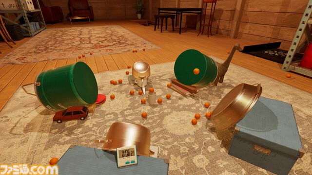 『TrickShot Simulator』で高難度のスーパープレイに挑戦。ふたつのボールの間にトランプを挟む、サイコロの上でペットボトルフリップなどのトリックショットを決めるシミュレーター