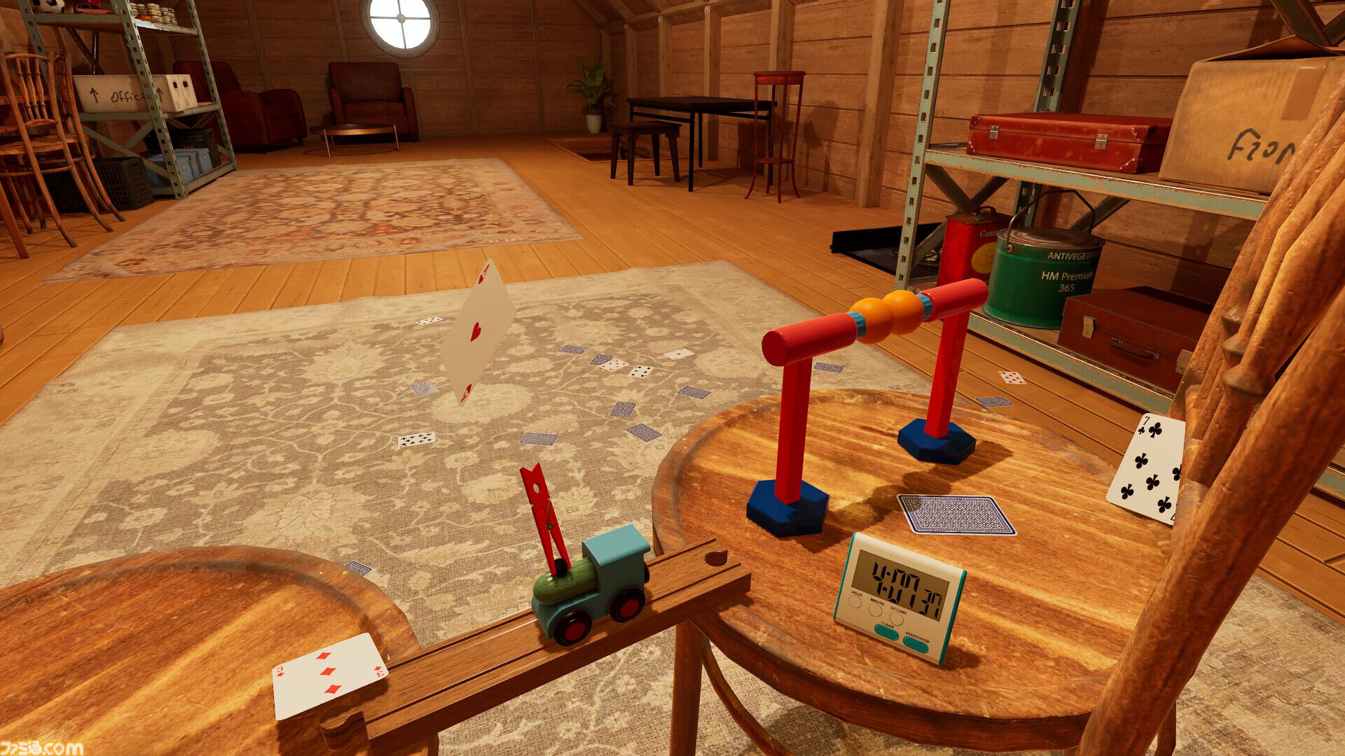 『TrickShot Simulator』で高難度のスーパープレイに挑戦。ふたつのボールの間にトランプを挟む、サイコロの上でペットボトルフリップなどのトリックショットを決めるシミュレーター