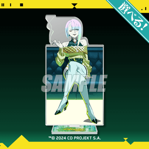『サイバーパンク: エッジランナーズ』オンラインくじが12月24日に発売。新規描き下ろしイラストを使用したTシャツやアクスタ、缶バッジなどが当たる