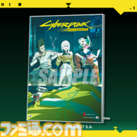 『サイバーパンク: エッジランナーズ』オンラインくじが12月24日に発売。新規描き下ろしイラストを使用したTシャツやアクスタ、缶バッジなどが当たる