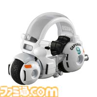 『ドラゴンボール』のトミカが登場。第1弾は“孫悟空の筋斗雲”と“ブルマのバイク”。今後も“フリーザの小型ポッド”などが続々発売