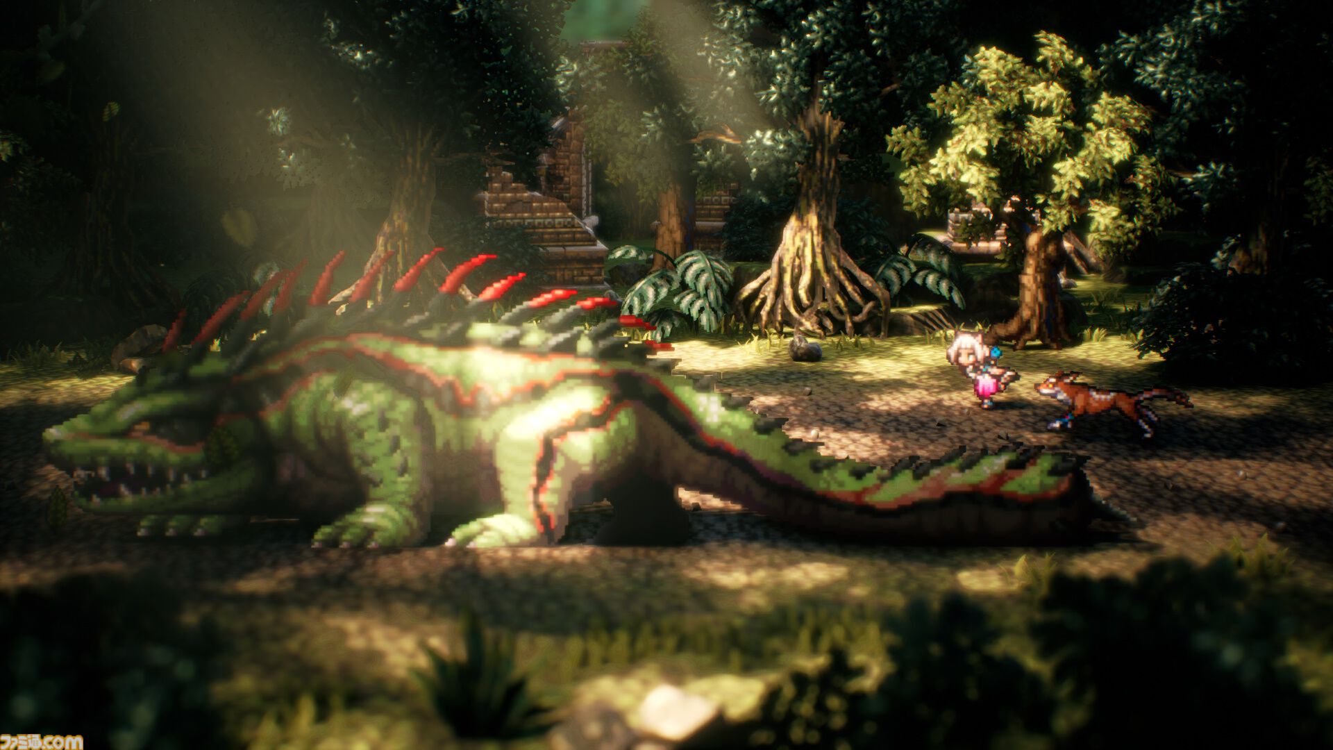 オクトパストラベラー』シリーズ累計500万本を突破、HD-2Dのグラで旅人