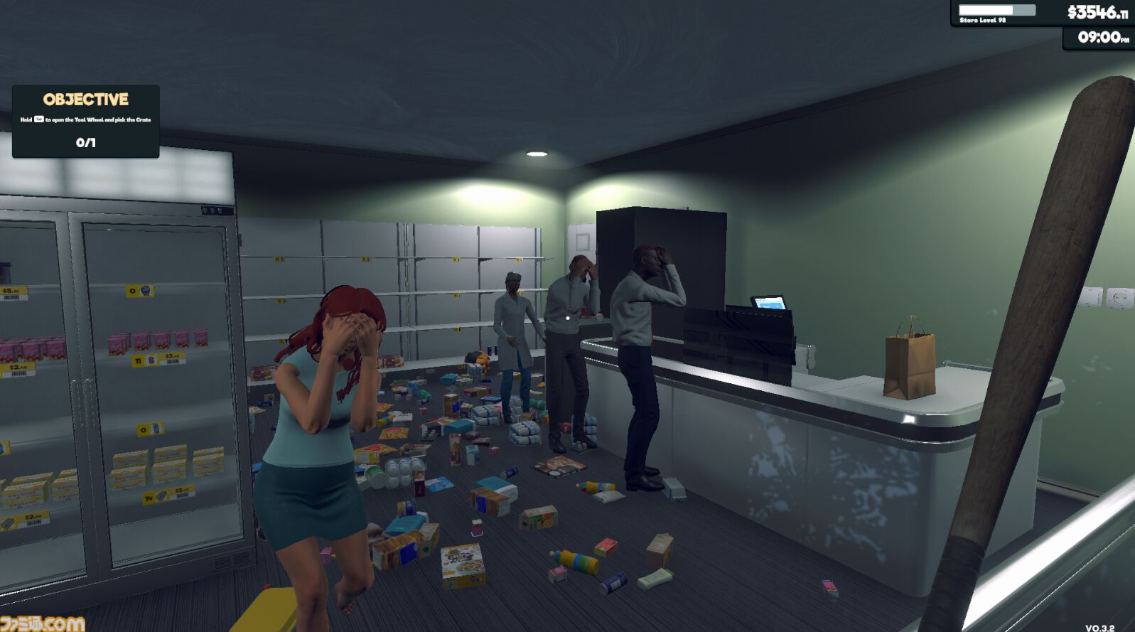 『Supermarket Simulator』“清掃”や陳列がより楽になる便利アイテムを追加する大型アプデ配信。次回は“万引き犯を倒す方法”が追加予定